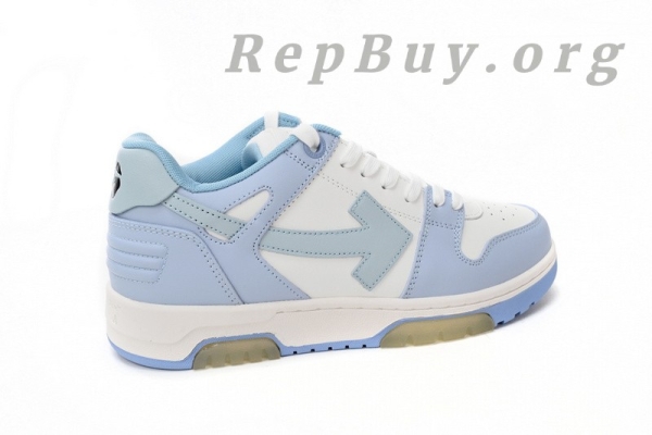 Top Version OFF-WHITE Out Of Office OOO Low Tops Blue Purple White OMIA189C99LEA0010140 - Image 6