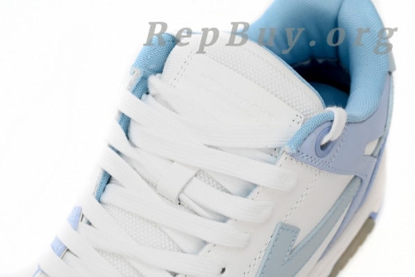 Top Version OFF-WHITE Out Of Office OOO Low Tops Blue Purple White OMIA189C99LEA0010140 - Image 4