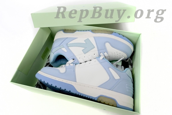 Top Version OFF-WHITE Out Of Office OOO Low Tops Blue Purple White OMIA189C99LEA0010140 - Image 11
