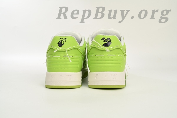 Top Version OFF-WHITE Out Of Office OOO Low Tops, high quality replica OFF-WHITE shoes, best replica OFF-WHITE OOO sneakers, 1:1 copy OFF-WHITE green and white shoes, limited edition OMIA189S 23LEA111 1111, premium replica sneakers, OFF-WHITE dupes, designer inspired shoes