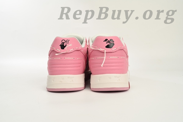 Top Version OFF-WHITE Out Of Office OOO Low Tops, high quality replica shoes, best replica OFF-WHITE sneakers, 1:1 copy OFF-WHITE OOO, limited edition pink and white sneakers, OMIA189S 23LEA333 3337 replica