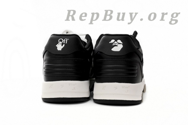 Top Version OFF-WHITE Out Of Office OOO Low Tops White Black White OMIA189C99LEA0011004 - Image 4