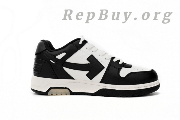 Top Version OFF-WHITE Out Of Office OOO Low Tops White Black White OMIA189C99LEA0011004 - Image 3
