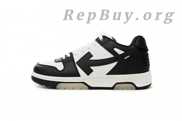 Top Version OFF-WHITE Out Of Office OOO Low Tops White Black White OMIA189C99LEA0011004