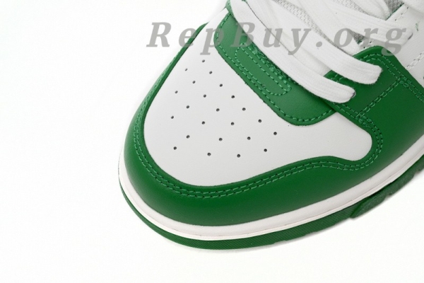Top Version OFF-WHITE Out Of Office OOO Low Tops White Green OMIA189C99LEA0010155 - Image 6