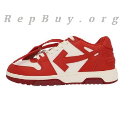 Top Version OFF-WHITE Out Of Office Red And White OMIA189F 22LE00 10128