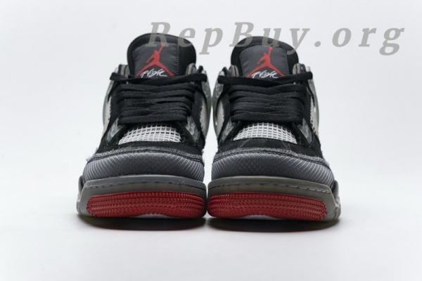 Top Version OFF White x Air Jordan 4 Bred CV9388-001 - Image 8