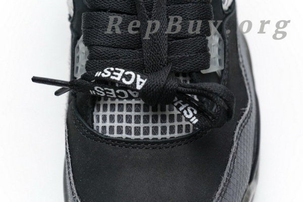 Top Version OFF White x Air Jordan 4 Bred CV9388-001 - Image 10