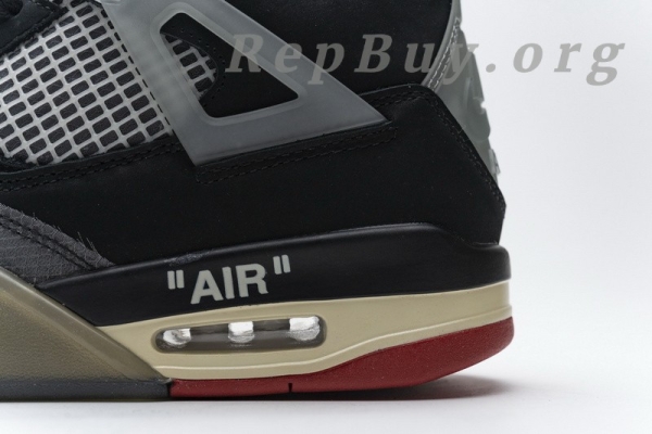 Top Version OFF White x Air Jordan 4 Bred CV9388-001 - Image 18