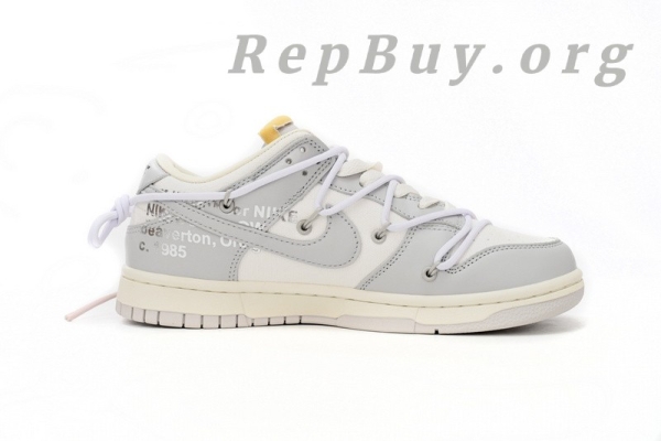 Top Version SB Dunk  Low Off-White Low The 50 NO.49 DM1602-123 - Image 3