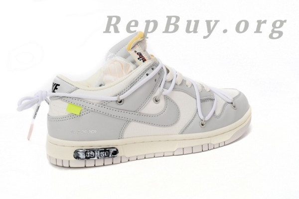 Top Version SB Dunk  Low Off-White Low The 50 NO.49 DM1602-123 - Image 6