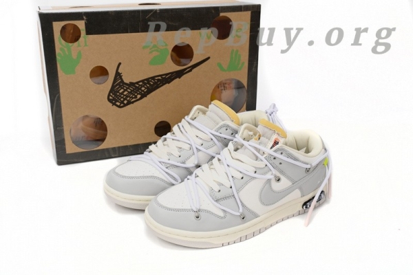 Top Version SB Dunk  Low Off-White Low The 50 NO.49 DM1602-123 - Image 14