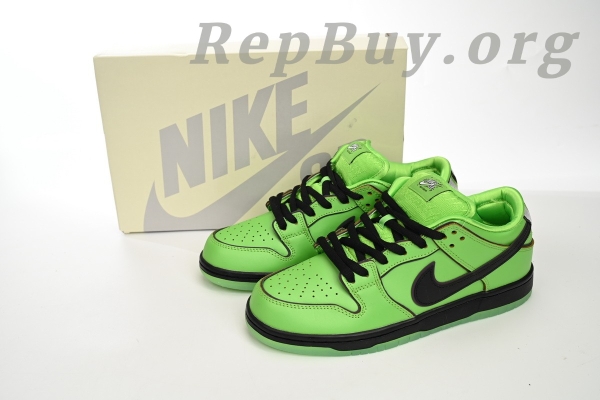 Top Version The Powerpuff Girls x Nike SB Dunk Low Buttercup FZ8319-300 - Image 13