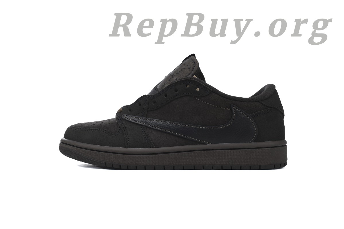 Best Top Version Travis Scott x Air Jordan 1 Low OG SP-T Velvet Brown DM7866-202 Replica