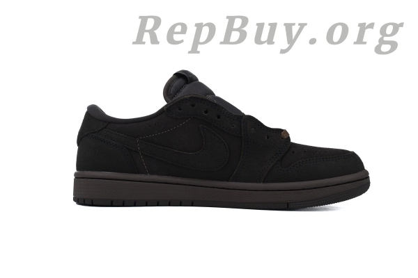 Top Version Travis Scott x Air Jordan 1 Low OG SP-T Velvet Brown DM7866-202 - Image 2