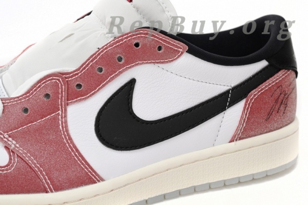 Top Version Trophy Room x Air Jordan 1 Low OG Signa Ture FN0432-017 - Image 8