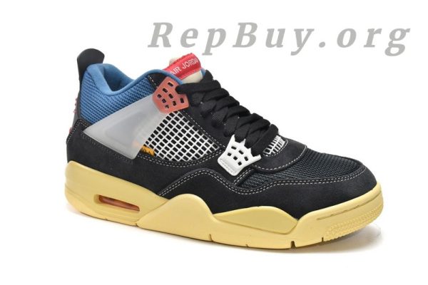 Top Version Union LA x Air Jordan 4 Retro SP Off Noir Black DC9533-001 - Image 4