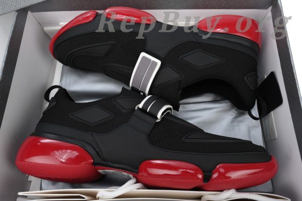 Prada Cloudbust Sneaker Black And Red - 图片 11