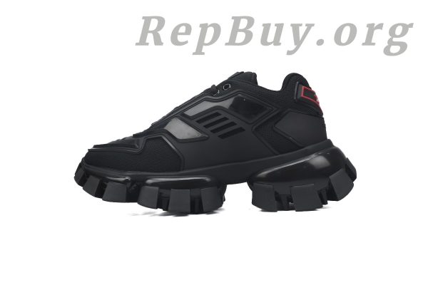 Prada Cloudbust Thunder Technical Fabric Sneakers Black