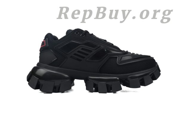 Prada Cloudbust Thunder Technical Fabric Sneakers Black - 图片 2