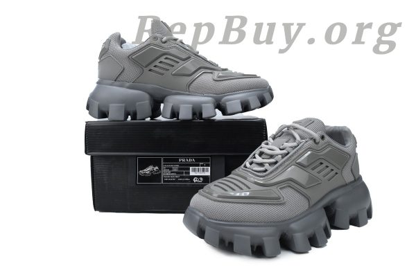 Prada Cloudbust Thunder Technical Fabric Sneakers Grey - 图片 10