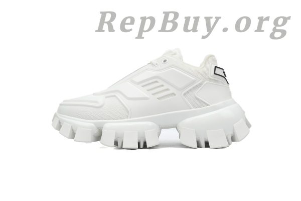 Prada Cloudbust Thunder Technical Fabric Sneakers White