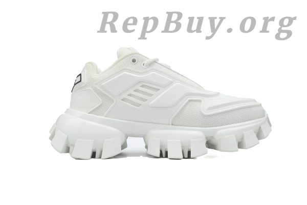 Prada Cloudbust Thunder Technical Fabric Sneakers White - 图片 2