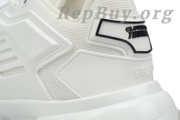 Prada Cloudbust Thunder Technical Fabric Sneakers White - 图片 5
