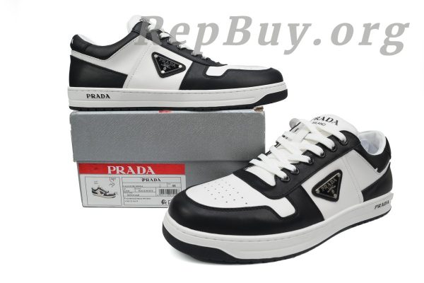 Prada Downtown Low Sneakers White/Black - 图片 10