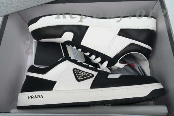 Prada Downtown Low Sneakers White/Black - 图片 12