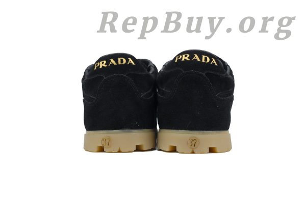 Prada Trail faded suede sneakers Black - 图片 3