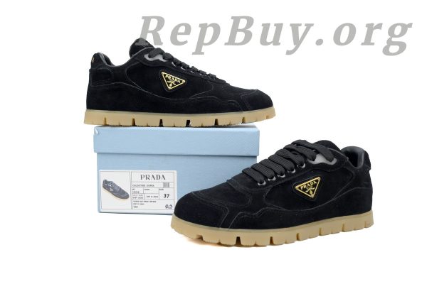 Prada Trail faded suede sneakers Black - 图片 10