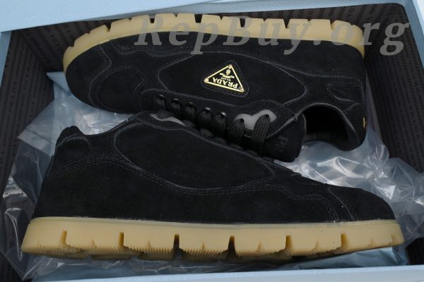 Prada Trail faded suede sneakers Black - 图片 12