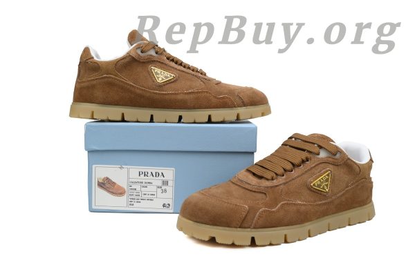 Prada Trail faded suede sneakers Brown - 图片 10