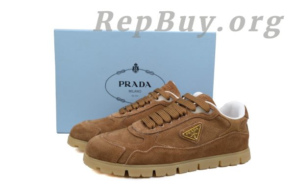 Prada Trail faded suede sneakers Brown - 图片 11