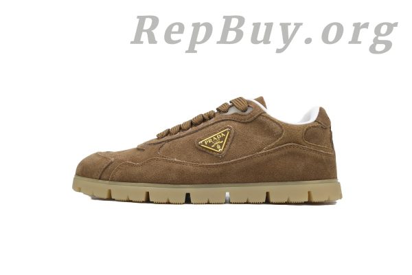 Prada Trail faded suede sneakers Brown