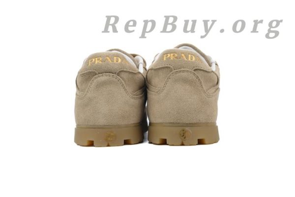 Prada Trail faded suede sneakers Khaki - 图片 3