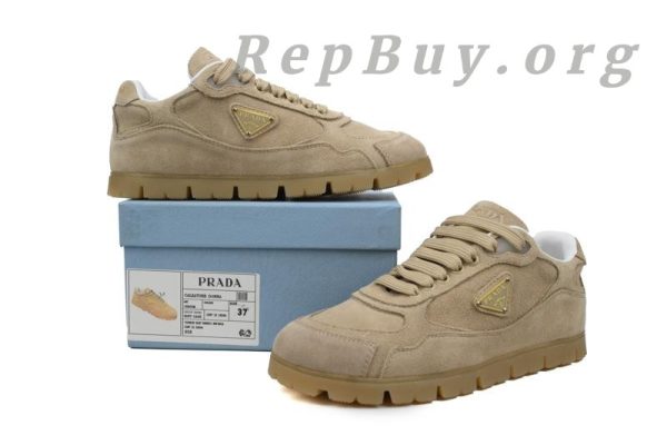 Prada Trail faded suede sneakers Khaki - 图片 10