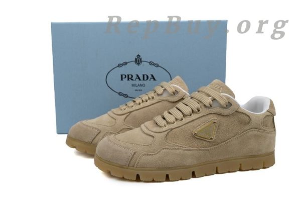 Prada Trail faded suede sneakers Khaki - 图片 11