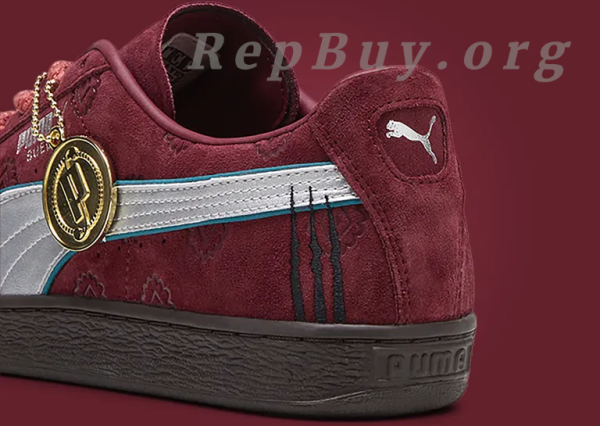 PUMA x ONE PIECE Suede Wine Red - 图片 2