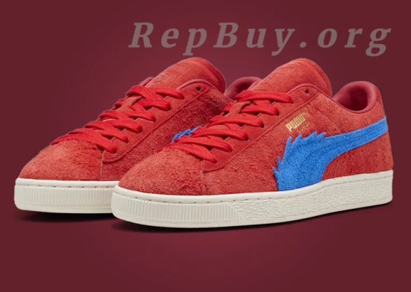 PUMA x ONE PIECE Suede Red - 图片 4