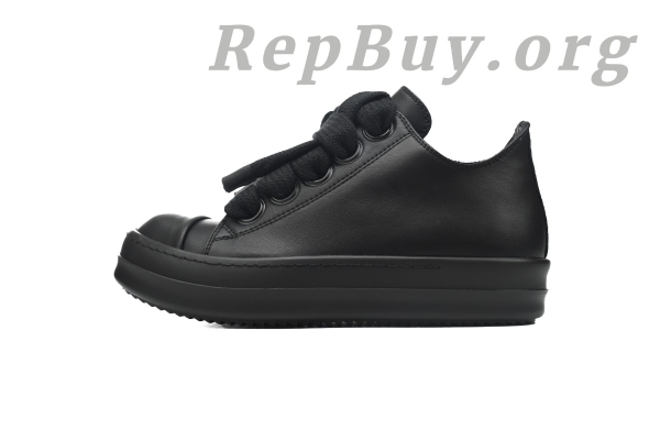 Rick Owens All Black Thick Shoelaces