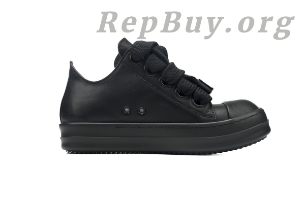 Rick Owens All Black Thick Shoelaces - 图片 2