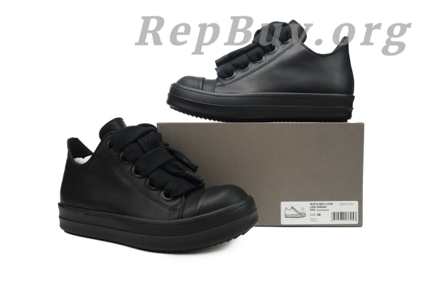 Rick Owens All Black Thick Shoelaces - 图片 10