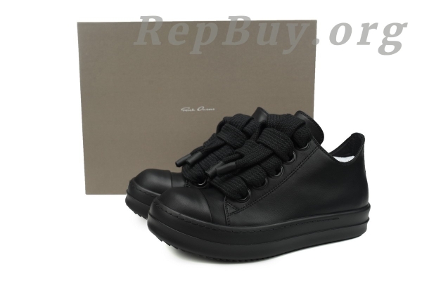Rick Owens All Black Thick Shoelaces - 图片 11