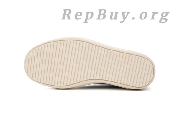 Rick Owens EDFU Vintage Sneaks Leather Black Milk White RP01C5888LPOLVS-911 - Image 10