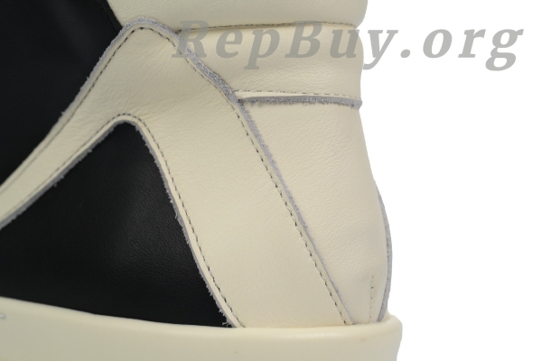 Rick Owens GeoBasket Oversized Eylet Black White - 图片 5