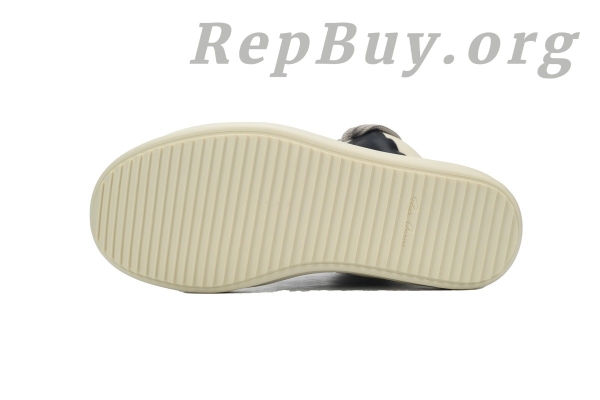 Rick Owens GeoBasket Oversized Eylet Black White - 图片 4