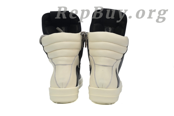 Rick Owens GeoBasket Oversized Eylet Black White - 图片 3