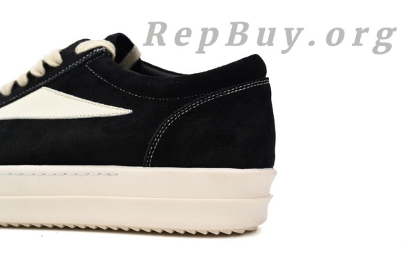 Rick Owens Strobe Vintage Low Black Suede RU01C4897 LPOLVS-911 - Image 11